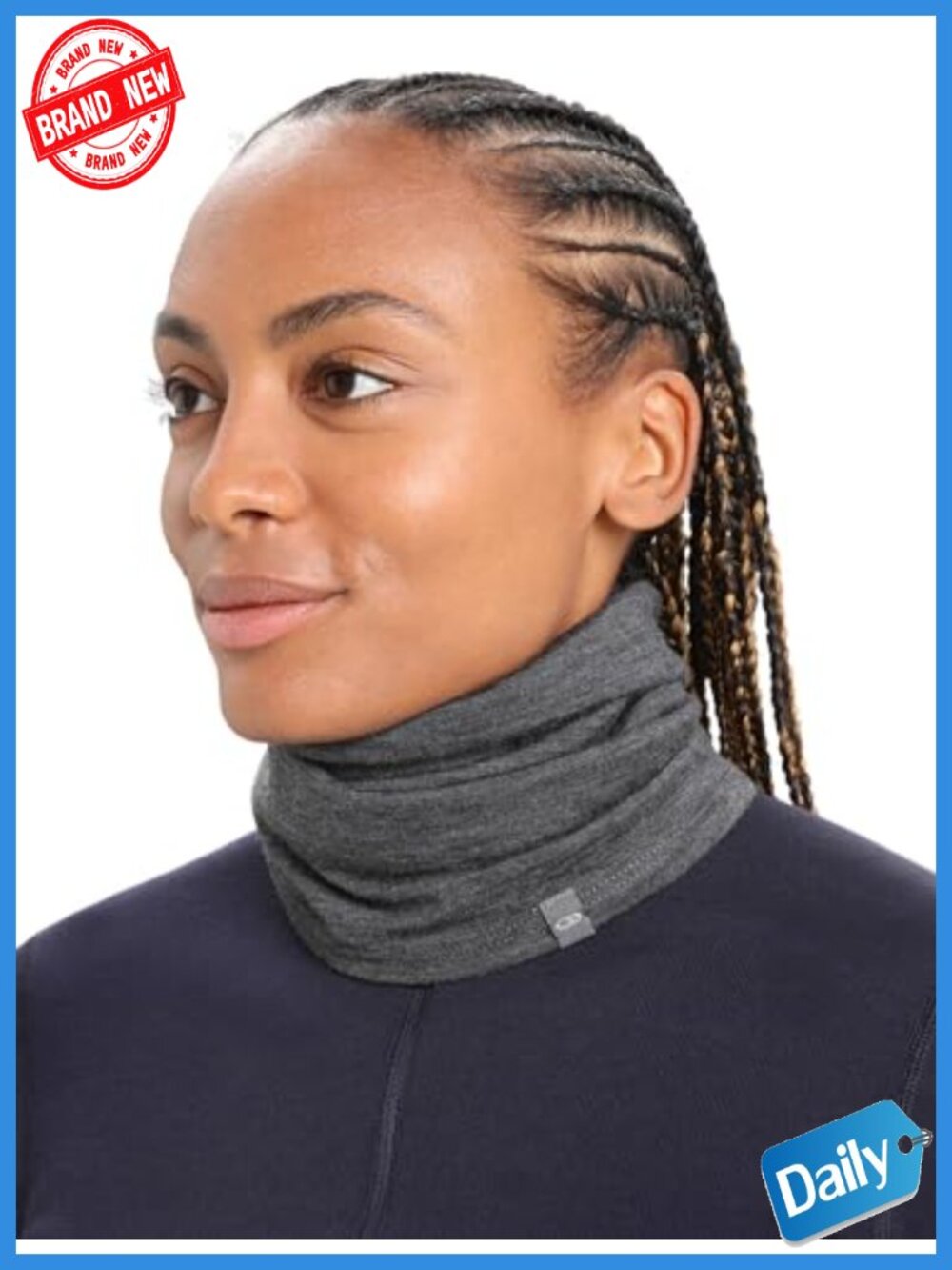 Merino Wool Neck Gaiter Ski Face Mask Unisex Buff